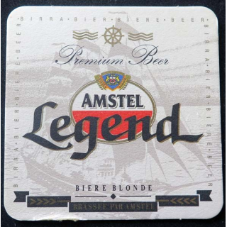SOUS DE VERRE A BIÈRE Amstel Legend de largeur 10 cm