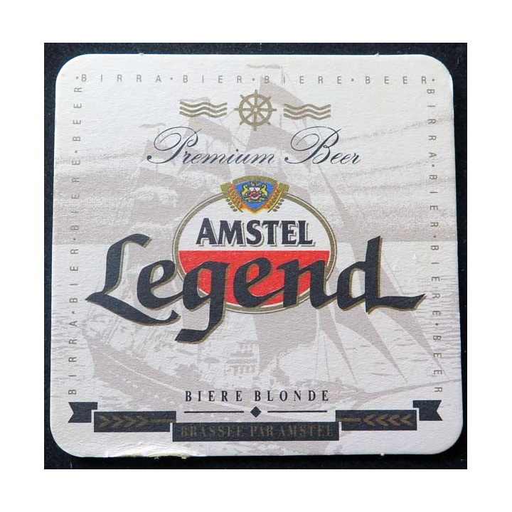SOUS DE VERRE A BIÈRE Amstel Legend de largeur 10 cm