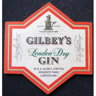 SOUS DE VERRE A BIÈRE Gilbey's Gin de largeur 9,7 cm