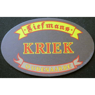 SOUS DE VERRE A BIÈRE Liefmans Kriek Oudenaarde de largeur 17  cm