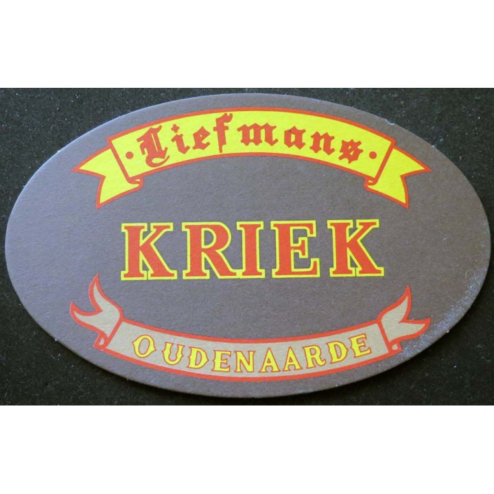 SOUS DE VERRE A BIÈRE Liefmans Kriek Oudenaarde de largeur 17  cm
