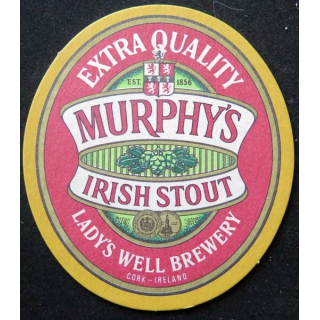DESSOUS DE VERRE A BIÈRE Murphy's Irish Stout de largeur 9,5 cm