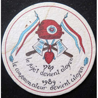 DESSOUS DE VERRE A BIÈRE Bicentenaire de la Révolution française