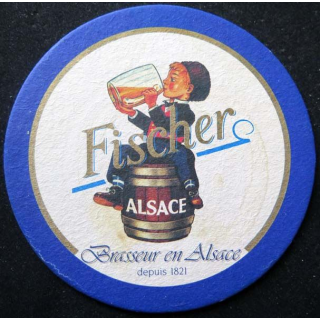 DESSOUS DE VERRE A BIÈRE Fischer de largeur 10,7 cm 