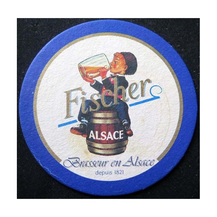 DESSOUS DE VERRE A BIÈRE Fischer de largeur 10,7 cm 