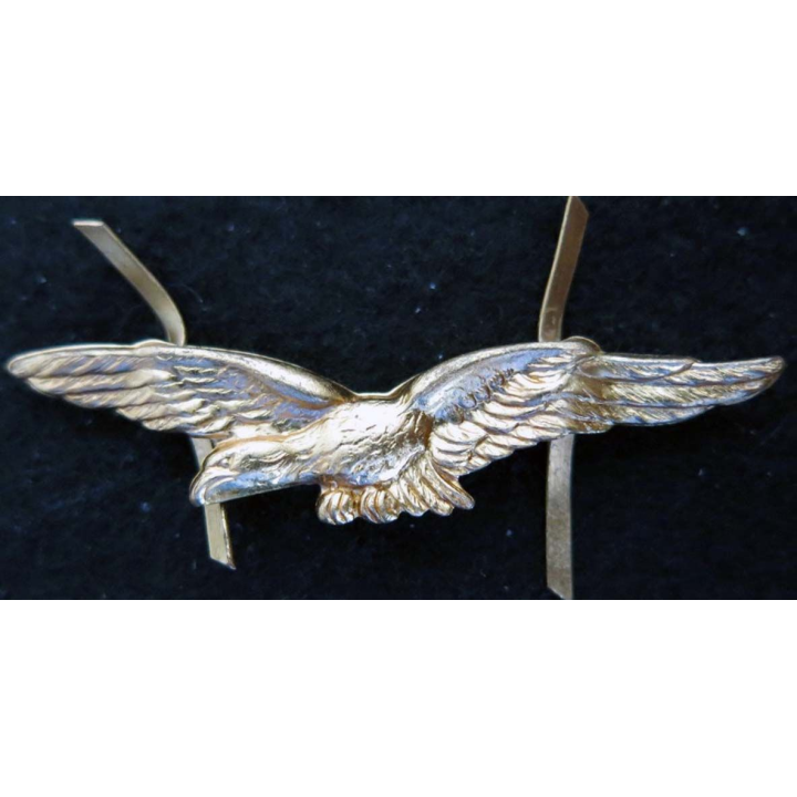 insigne de calot de l’armée de l’Air en métal doré embouti