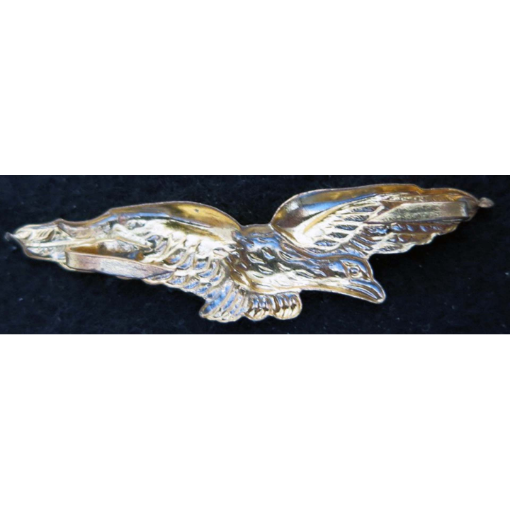 insigne de calot de l’armée de l’Air  en métal doré embouti  