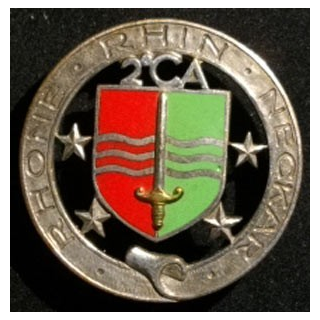 2° CA : 2° CORPS D'ARMÉE RHÔNE RHIN NECKAR ÉMAIL