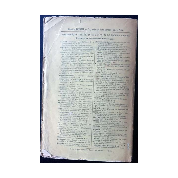 1. Promenades archéologiques Rome et Pompéi de Gaston Boissier aux éditions Librairie Hachette
