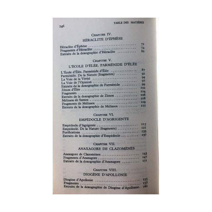 1. Les penseurs grecs avant Socrate de Thalès de Milet prodicos aux éditions Garnier / Flammarion