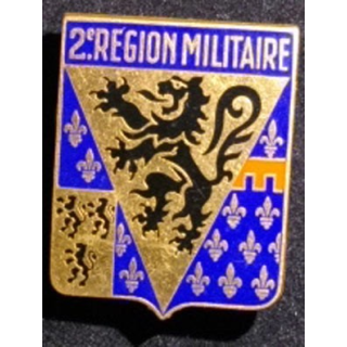 2° RM : 2° région militaire Drago G. 2045 boléro oblong en émail