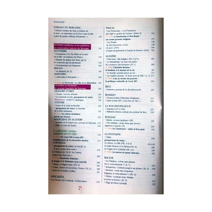 1. Lectures Anthologie pour le lycée Moyen Âge, XVIe, XVIIe, XVIIIe siècles aux éditions Magnard