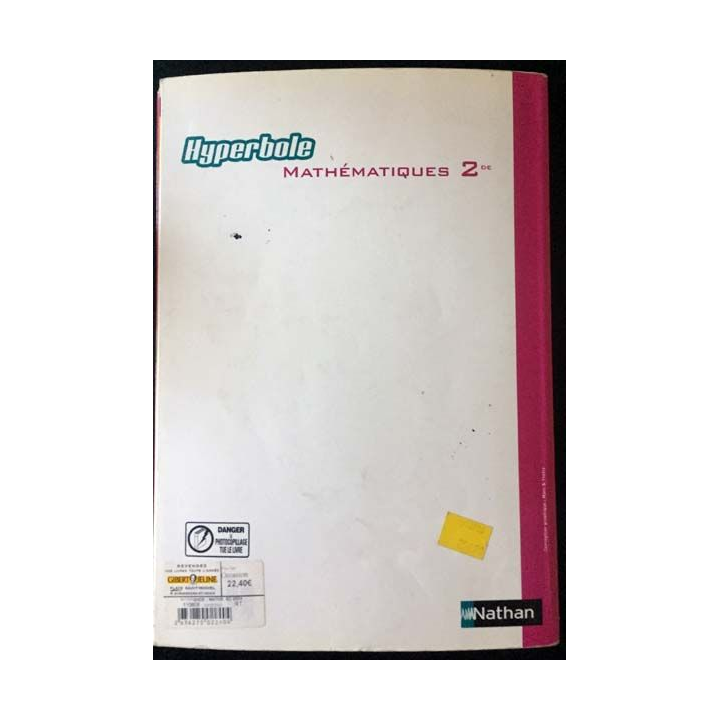 1. Mathématiques 2de édition 2004 aux éditions Nathan