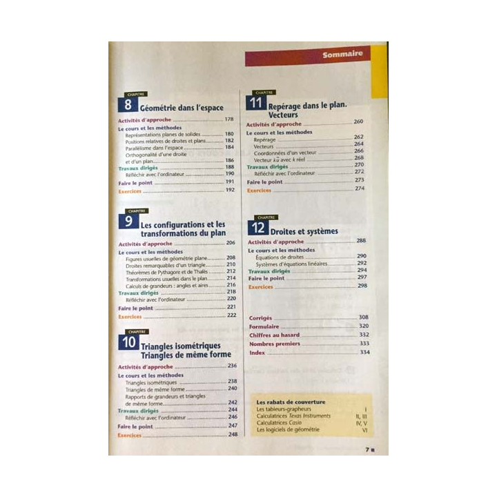 1. Mathématiques 2de édition 2004 aux éditions Nathan