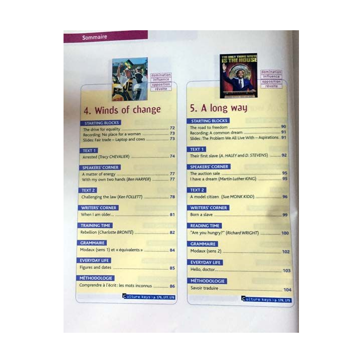 1. Anglais Bridges programme 2004 1res L,ES,S aux éditions Nathan