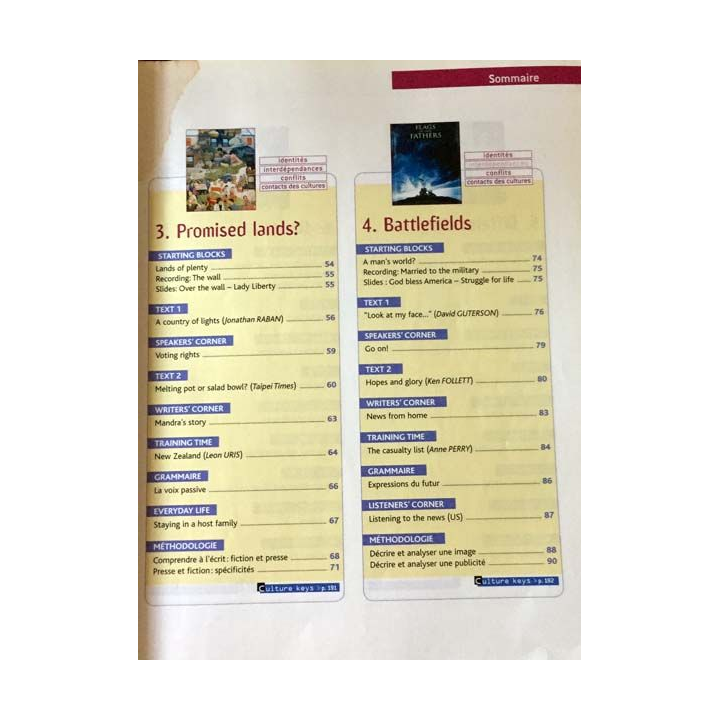 1. Anglais Bridges programme 2004 Tles L,ES,S aux éditions Nathan