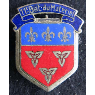 11° bataillon du Matériel Drago Paris  en émail 