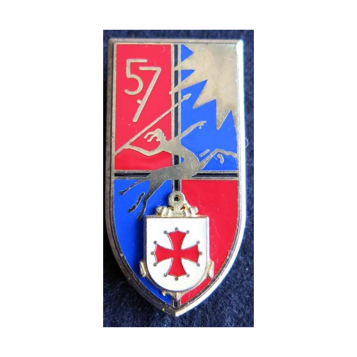  57° régiment d'artillerie  Delsart G. 2415 blason en relief 