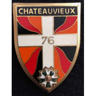 76° régiment d'infanterie Drago Paris G. 1929 dos lisse et doré