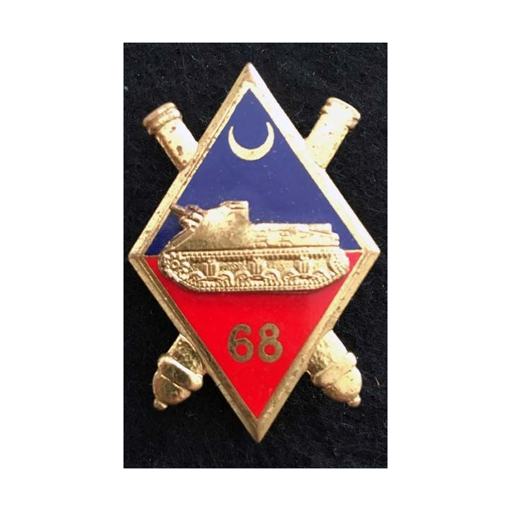 68° régiment d'artillerie Drago Paris dos guilloché doré