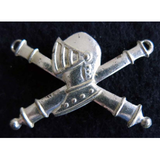  insigne de bérêt des chars de combat dos lisse argenté