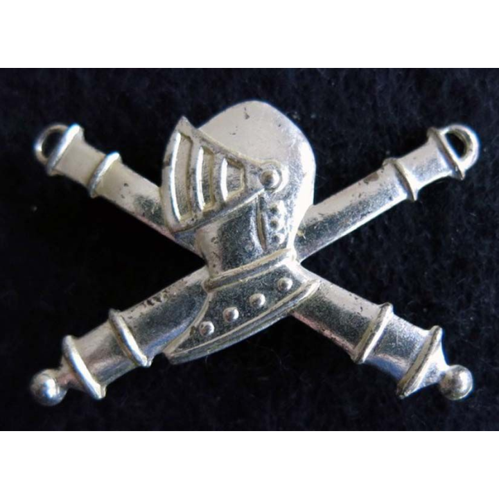  insigne de bérêt des chars de combat dos lisse argenté
