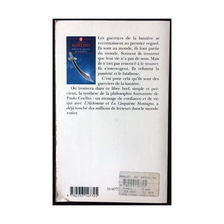 1. Manuel du Guerrier de la Lumière de Paulo Coelho aux éditions Anne Carrière
