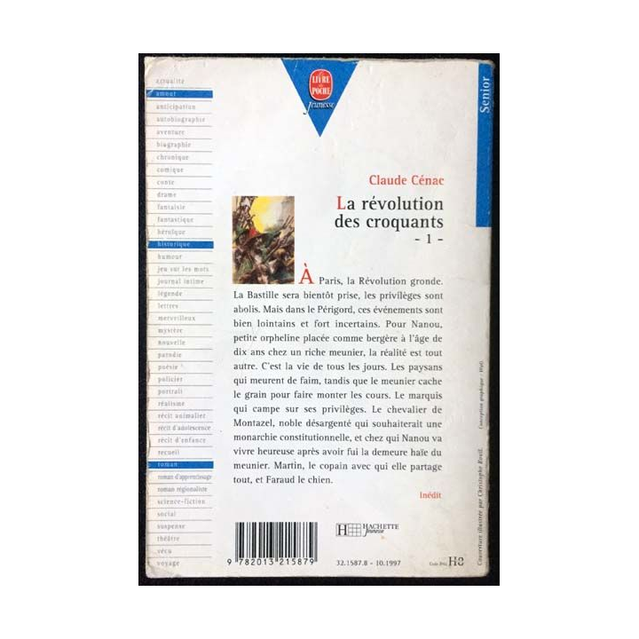 1. La révolution des croquants de Claude Cénac aux éditions Hachette Jeunesse