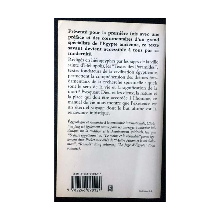 1. La tradition primordiale de l'Égypte ancienne selon les "Textes des Pyramides" de Christian Jacq
