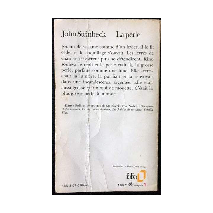 1. La perle de John Steinbeck aux éditions Gallimard