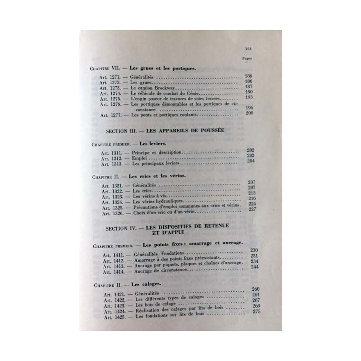 1. Manuel de manoeuvres de force du génie - Ministère des armées Édition 1979