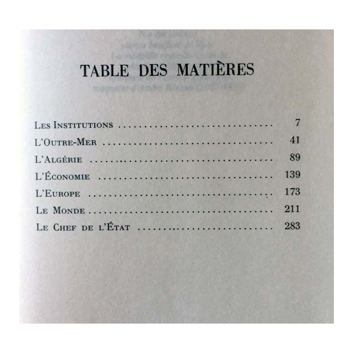 1. Charles de Gaulle mémoires d'espoir Le renouveau 1958 - 1962 de Charles De Gaulle aux éditions Famot