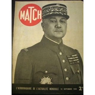MATCH L'HEBDOMADAIRE DE L'ACTUALITE MONDIALE DU 14 SEPTEMBRE 1939