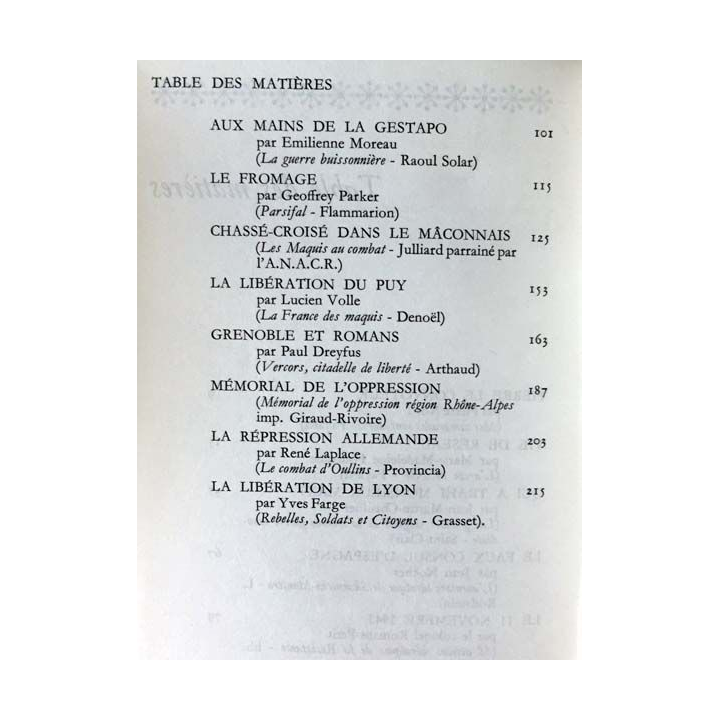 1. La Résistance dans le lyonnais Tome 2 récits présentés par le colonel Rémy aux éditions Famot