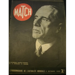 MATCH L'HEBDOMADAIRE DE L'ACTUALITE MONDIALE DU 05 OCTOBRE 1939