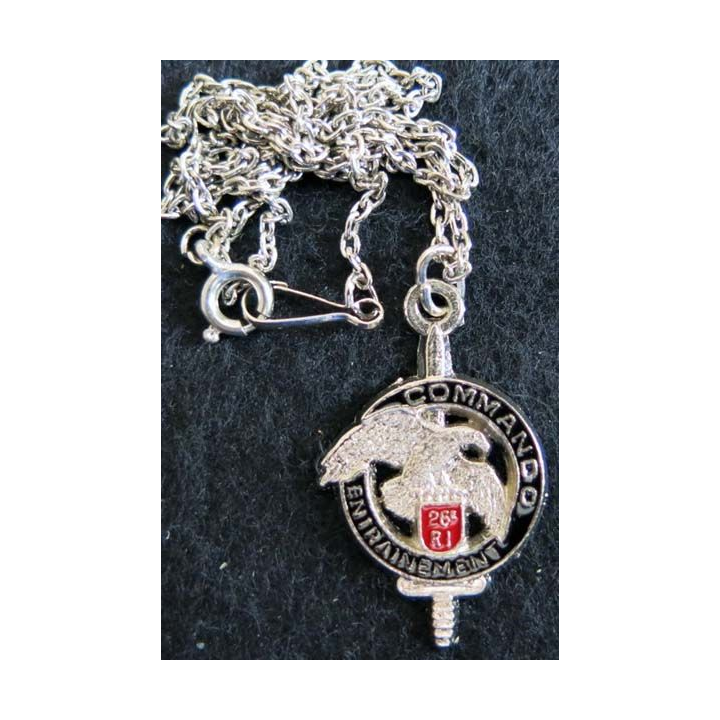 chaine et médaille du CEC 26° RI Bijoux Ballard 21x34 mm 