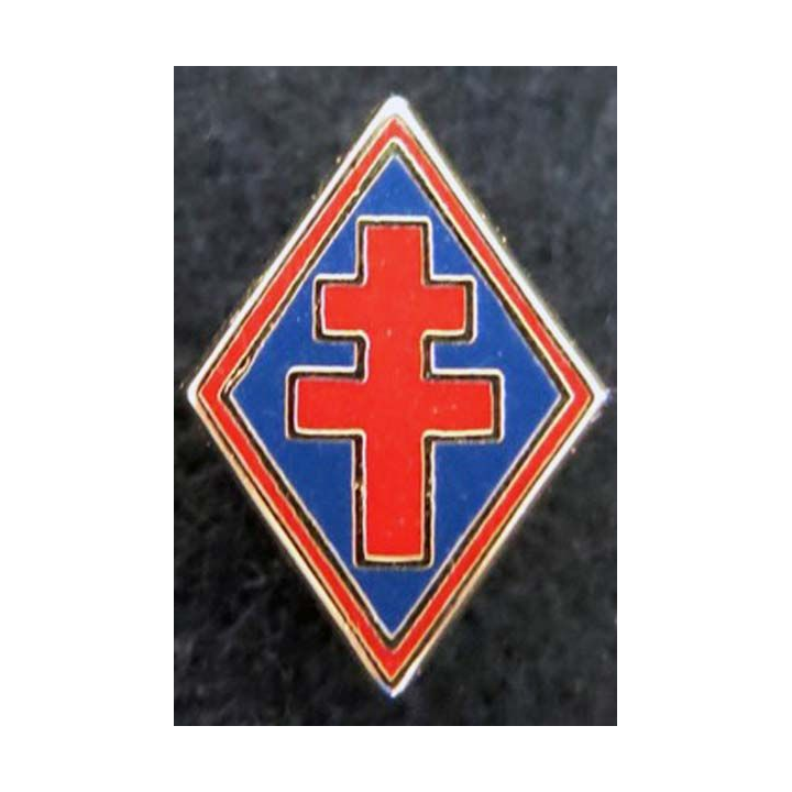 1° DFL : insigne métallique en réduction type pin's de la 1° division française libre