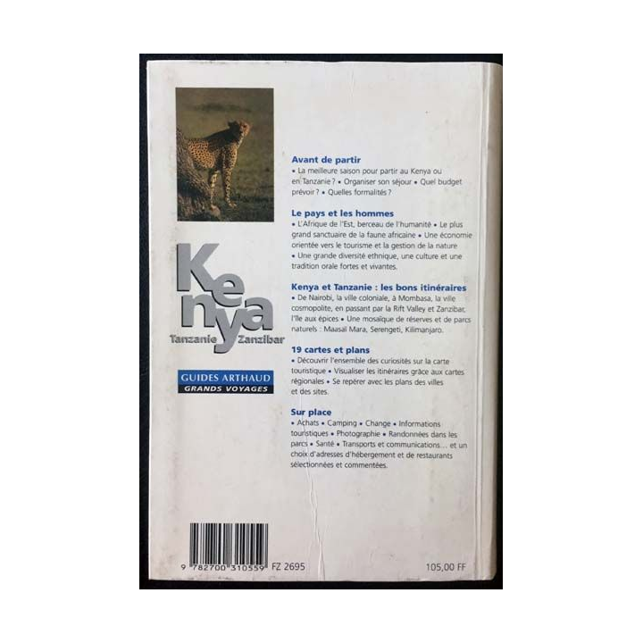 1. Kenya Tanzanie Zanzibar de Jean-Luc et Prunelle Ville aux éditions Guides Arthaud