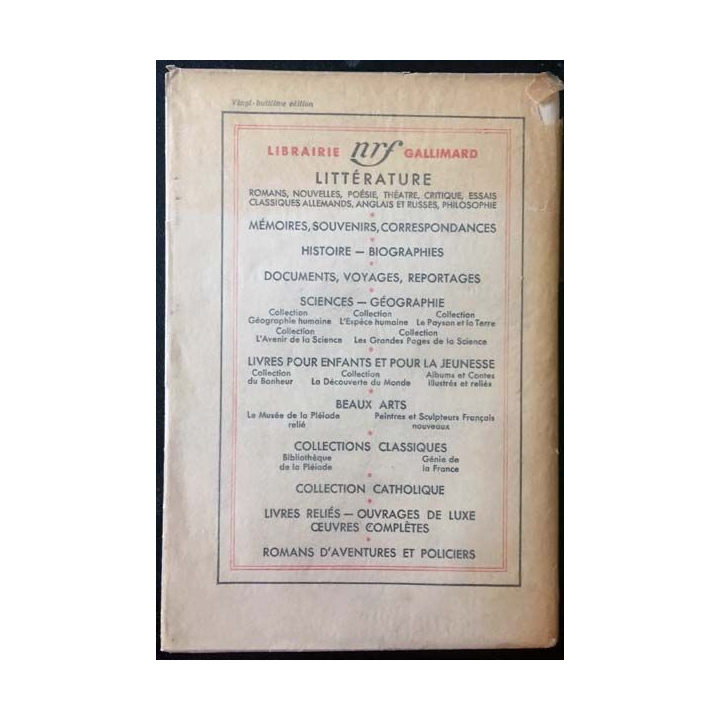 1. Tableau de la littérature française de Corneille à Chénier aux éditions Gallimard