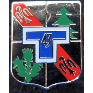 pin's du 43° régiment de transmissions Ballard G. 2125 