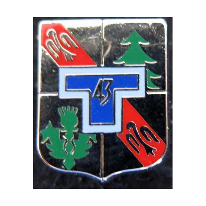 pin's du 43° régiment de transmissions Ballard G. 2125 