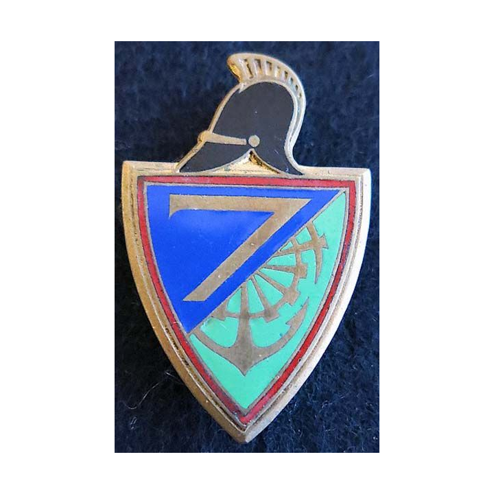 7° régiment du Génie Drago Paris H. 214 en émail 