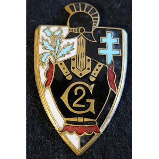 2° régiment du Génie Drago Béranger H. 330 en émail sans attache