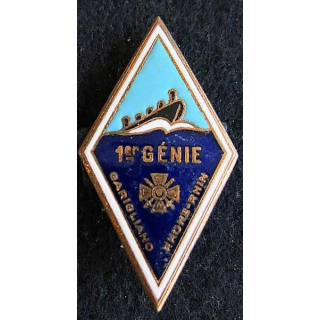 1° régiment du Génie Drago Paris H. 209 en émail 