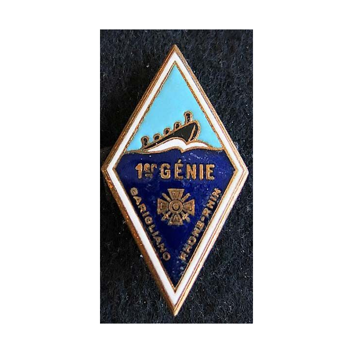 1° régiment du Génie Drago Paris H. 209 en émail 