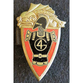 4° régiment du Génie Drago H. 211 en émail sans attache 