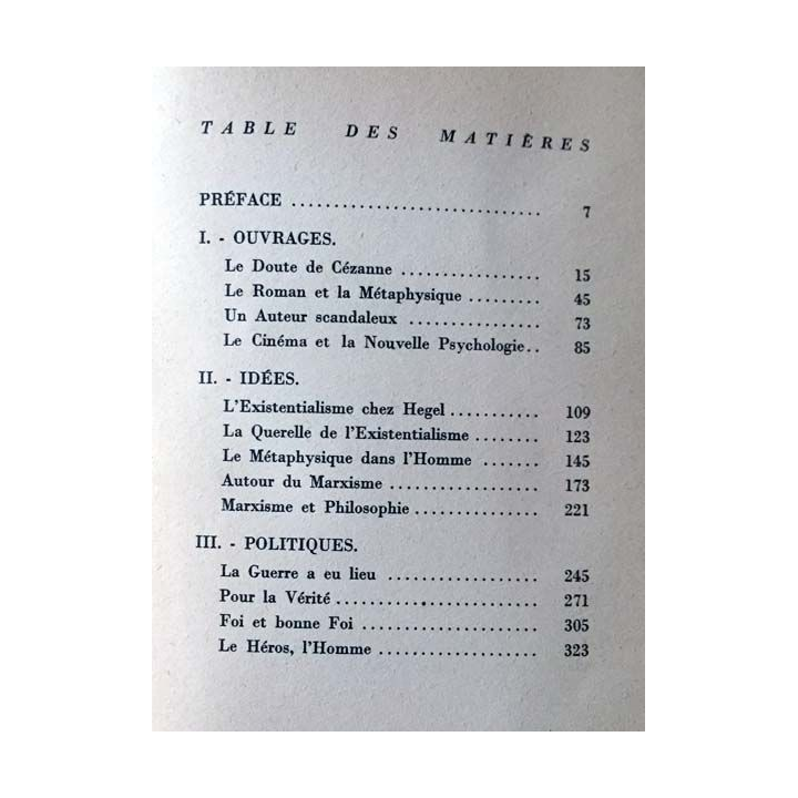 1. Sens et non-sens de Maurice Merleau-Ponty aux éditions Nagel