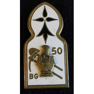 50° bataillon du Génie Drago Paris G. 1286 en émail dos lisse doré 