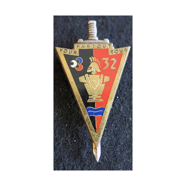 32° régiment du Génie Drago G. 2134 dos guilloché