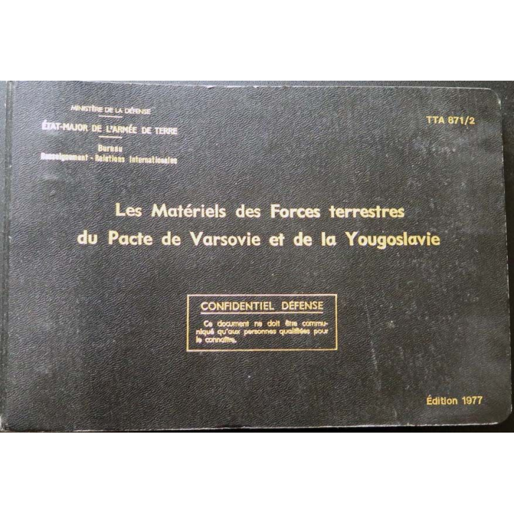 TTA 871/2 matériels Forces terrestres pacte Varsovie Yougoslavie 1977